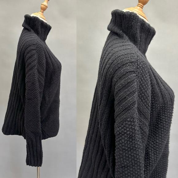 Smartwool‎ Spruce Creek Turtleneck Sweater Merino Wool Sweater Black Size Medium - Picture 11 of 16
